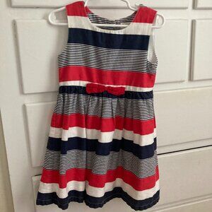 3T Red, White and Blue Striped Dress
